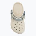 Klapki dziecięce Crocs Classic Denim Flower Adjutment Backstrap summit white 6