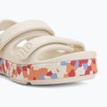 Sandały dziecięce Crocs Crocband Cruiser Glow Confetti Band summit white/guava 7