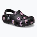 Klapki dziecięce Crocs Classic Flower 212671 black