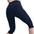 Legginsy damskie Nike One High Waisted Capri midnight navy/white 5