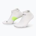 Skarpety Nike Running Midweight No-Show white/volt/black