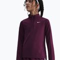 Longsleeve treningowy dziecięcy Nike Dri-Fit 1/4 Zip bordeaux/white 4