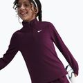 Longsleeve treningowy dziecięcy Nike Dri-Fit 1/4 Zip bordeaux/white 6