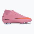 Buty piłkarskie męskie Nike Mercurial Superfly 10 Club FG/MG magic flamingo/black/total crimson 2