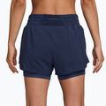 Spodenki do biegania damskie Nike One Dri-FIT 2IN1 midnight navy/white 2