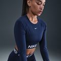 Top treningowy longsleeve damski Nike Pro 365 Dri-Fit midnight navy/white 5