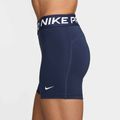 Spodenki treningowe damskie Nike Pro 365 5" midnight navy/white 3