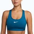 Biustonosz treningowy Nike Swoosh Medium Support green abyss/white 4