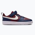 Buty dziecięce Nike Court Borough Low Recraft dark team red/Ssoft pearl/midnight navy 8