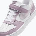 Buty dziecięce Nike Court Borough Low Recraft white/plum fog/white/venice 5