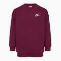 Bluza dziecięca Nike Sportswear Club Fleece bordeaux/white