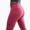 Legginsy treningowe damskie Nike Pro Mid-Rise sweet beet/white 4