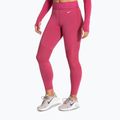 Legginsy treningowe damskie Nike Pro High-Waisted sweet beet/white 4