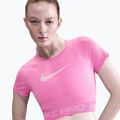 Top treningowy damski Nike Pro Dri-Fit Graphic Cropped playful pink/pink foam/white 4