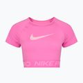 Top treningowy damski Nike Pro Dri-Fit Graphic Cropped playful pink/pink foam/white 7