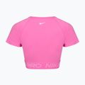 Top treningowy damski Nike Pro Dri-Fit Graphic Cropped playful pink/pink foam/white 8