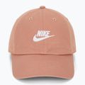 Czapka z daszkiem Nike Club Unstructured Futura Wash rose gold/white 2