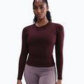 Longsleeve damski Nike One Fitted Dri-Fit burgundy crush/white