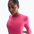 Longsleeve damski Nike One Fitted Dri-Fit rush pink/white 4
