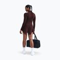 Bluza treningowa damska Nike One Fitted Dri-Fit Full-Zip burgundy crush/white 3