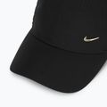Czapka z daszkiem Nike Dri-Fit Club Unstructured Metal Swoosh black/metallic gold 3