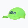 Czapka z daszkiem HOKA Run neon green