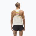 Koszulka do biegania męska HOKA Race Day Singlet alabaster flare 3