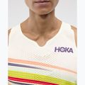 Koszulka do biegania męska HOKA Race Day Singlet alabaster flare 4