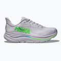 Buty do biegania męskie HOKA Clifton 10 Wide ash grey/neon green 3