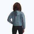 Bluza damska Under Armour Rival Fleece Piped HZ Hoodie jasper blue/white 2