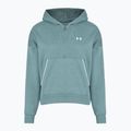 Bluza damska Under Armour Rival Fleece Piped HZ Hoodie jasper blue/white 3