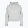 Bluza damska Under Armour Rival Fleece Piped HZ Hoodie mod gray light heather/white 3