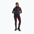 Legginsy treningowe damskie Under Armour ColdGear Textured dark maroon/fuchsia dusk/white 2