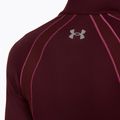 Koszulka damska Under Armour ColdGear Textured 1/2 Zip dark maroon/fuchsia dusk/metallic silver 4