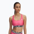 Biustonosz treningowy Under Armour HG Authentics Mid Branded super pink/white
