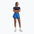 Spodenki do biegania damskie Under Armour Fly By 2in1 blue atlantis/washed navy/reflective 2
