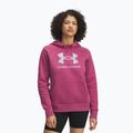 Bluza damska Under Armour Rival Feelce Shimmer Hoody fuchsia dusk/irisdescent