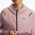 Bluza damska Under Armour Unstoppable Fleece HZ tourmaline pink/maroon mist/black 3