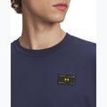 Koszulka męska Under Armour Woven Label Heavyweight washed navy/black 3