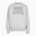 Bluza damska Under Armour Rival Fleece Varsity Crew halo gray light heather/expedition green 3