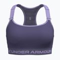 Biustonosz treningowy Under Armour HeatGear High purple luxe/purple crest
