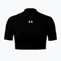 Koszulka treningowa damska Under Armour HeatGear Crop Mock ultimate black/white