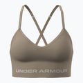 Biustonosz treningowy Under Armour Vanish Seamless Low city khaki/summit white