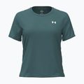 Koszulka treningowa damska Under Armour Tech Wordmark Tape rack green/black/white