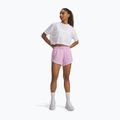 Spodenki do biegania damskie Under Armour Fly By 3" pink dawn/white 2