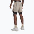 Spodenki treningowe męskie Under Armour Vanish Woven 2.0 2IN1 Shorts timberwolf taupe/black 3