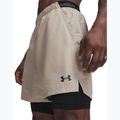 Spodenki treningowe męskie Under Armour Vanish Woven 2.0 2IN1 Shorts timberwolf taupe/black 4
