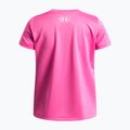 Koszulka treningowa dziecięca Under Armour Tech SSC SS pink frenzy/white 2