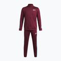Dres dziecięcy Under Armour Knit Track Suit vintage maroon/fresco blue/white