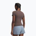 Koszulka treningowa damska Under Armour Motion Fitted SS peppercorn/white 2